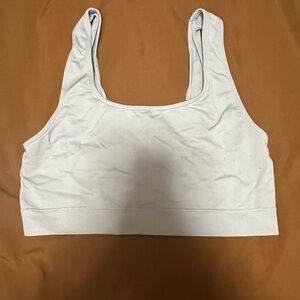 Women's White Sports Bra